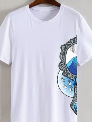 Blusa infantil ou adulto -yemanja espelho