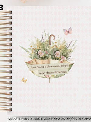 Caderno de ministrações / pregações personalizado