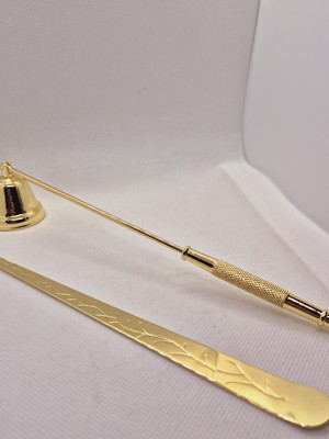 Abafador de vela e pinça para pavio de vela
