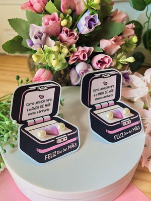 Brinco mimo lembrancinha personalizada dia das mães