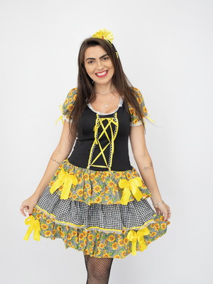 Vestido caipira adulto