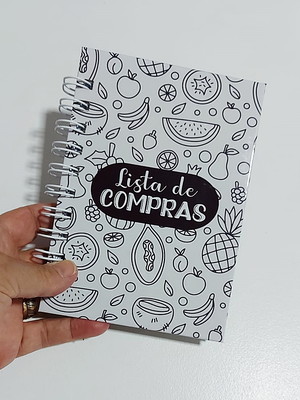 Lista de compras caderno wire-o a6 capa dura