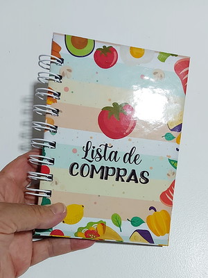 Lista de compras caderno wire-o a6 capa dura