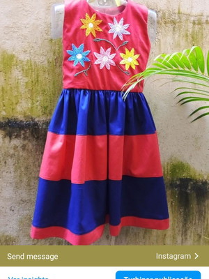 Vestido flores bordadas