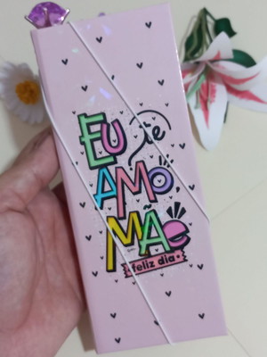 Caderneta com caneta dia das mães