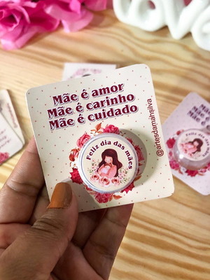 Card com creme hidratante dia das mães