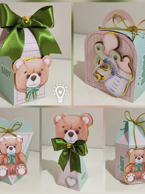 Kit coleção ursinho chá de bebê luxo