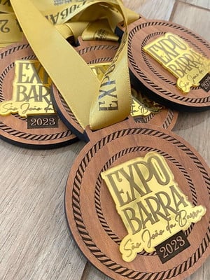 Medalha personalizada - kit com 10 unidades