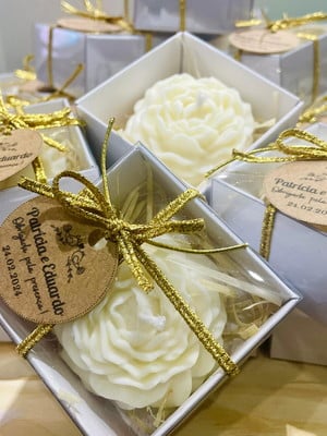 Mini vela perfumada flor