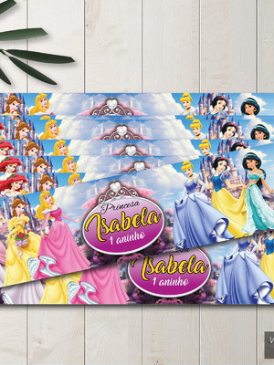 Rótulo adesivo tubolata (7x10) princesas