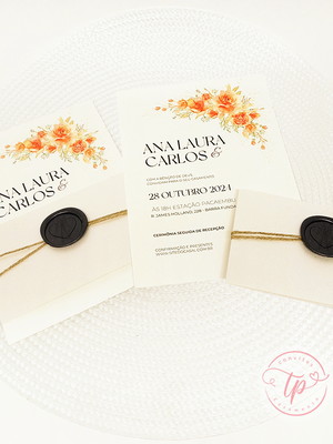 Convite de casamento - janaina