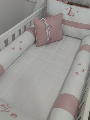 Enxoval completo personalizado meninas rose borboletinhas