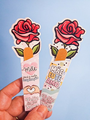 Mini lixa com tag - dia das mães