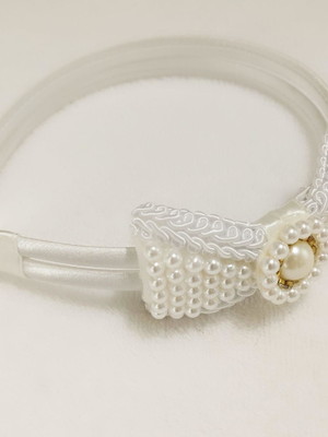 Tiara dupla pérola - promoção