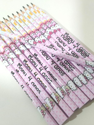 Lápis personalizado hello kitty
