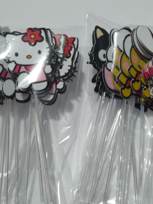 Topper hello kitty e amigos para docinhos ou cupcake