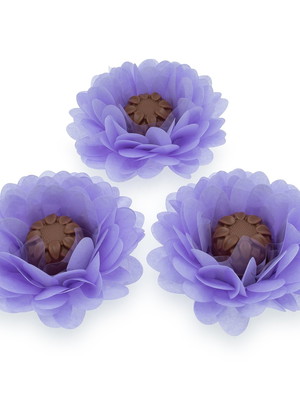 100 forminhas para doces margarida - lilás