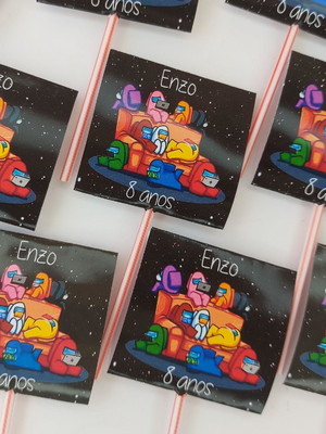 Pirulitos personalizados among us