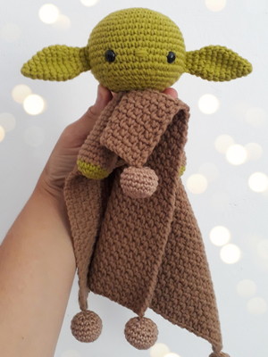 Naninha yoda em amigurumi
