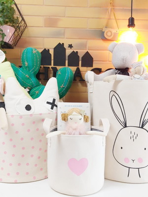 Kit cestos organizadores para brinquedos