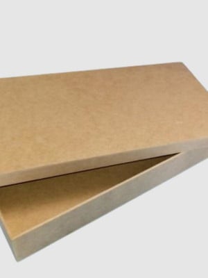 Caixa retangular tampa de sapato 25x15x12 mdf madeira