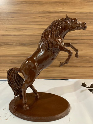 Escultura de cavalo decoração