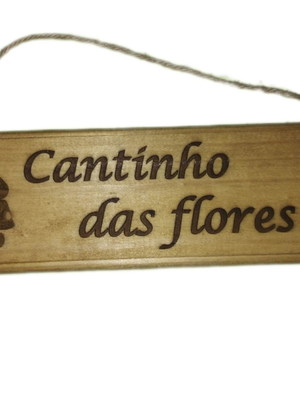 Placa enfeite decoração madeira maciça estilo rústico