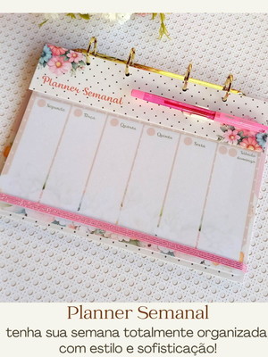 Planner semanal de mesa