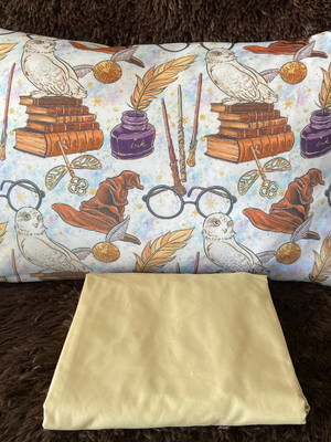 Kit solteiro 2 peças lençol + fronha harry potter
