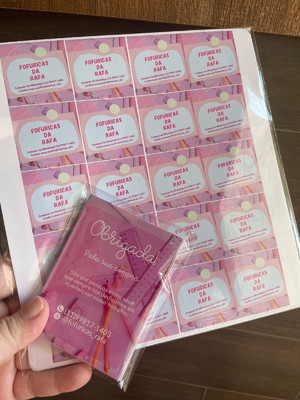 Kit empreendedor - 100 adesivos + 100 panfletos