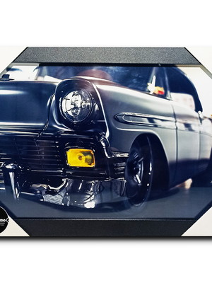 Quadro carro bel-air chevrolet gm a4 c/ moldura e acetato