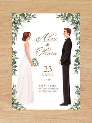 Convite de casamento digital