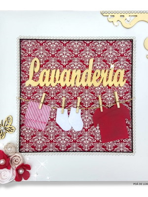 Quadrinho porta lavanderia