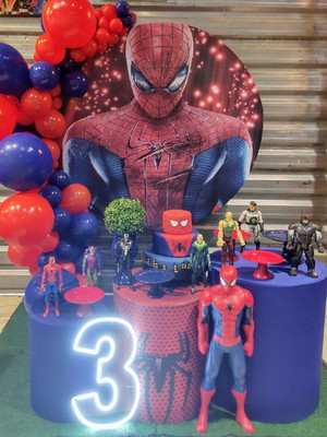 Aluguel de decoração homem aranha