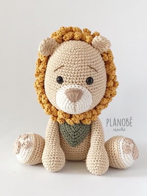 Leão amigurumi