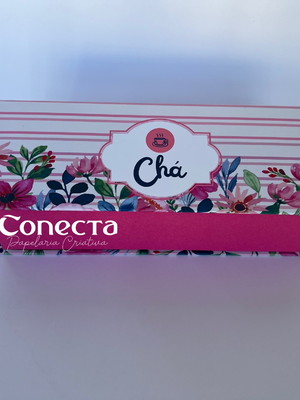 Caixa de chá com 3 divisões