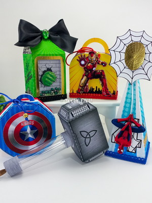 Kit personalizado luxo vingadores com 25 itens