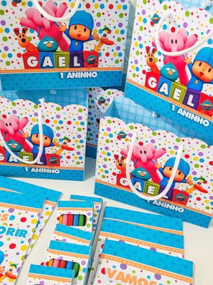 Kit colorir + sacola personalizados