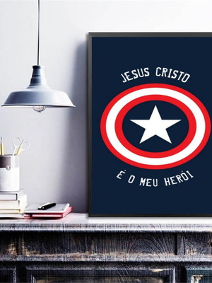 Quadro jesus cristo - meu herói