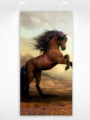 Painel retangular ou romano vestfácil cavalo country - 1mx2m
