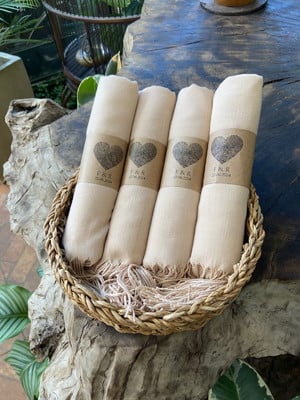 Pashmina 150g + rótulo personalizado