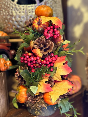 Topiaria de halloween - outono - p