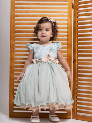 Vestido verde claro