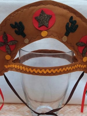 Chapéu de cangaceiro em feltro