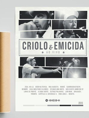 Poster emicida e criolo ao vivo - a3
