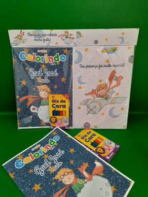 Kit colorir com giz o pequeno príncipe