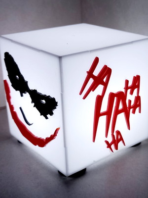 Mini luminaria coringa com led abajur joker presente geek