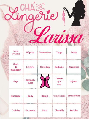 Bingo chá lingerie 70 cartelas em pdf