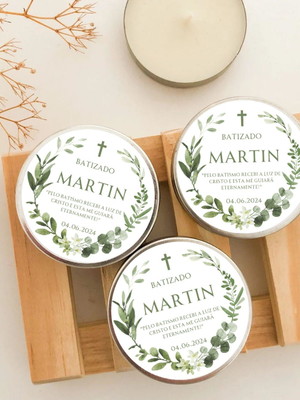 Lembrançinha espírito santo vela aromática
