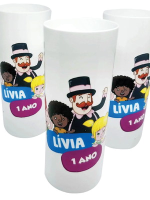 Copo long drink personalizado festa infantil